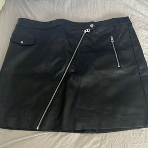 H&M Leather Mini Skirt
